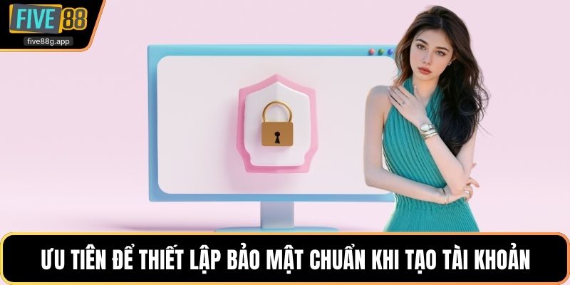 Ưu tiên để thiết lập bảo mật chuẩn khi tạo tài khoản